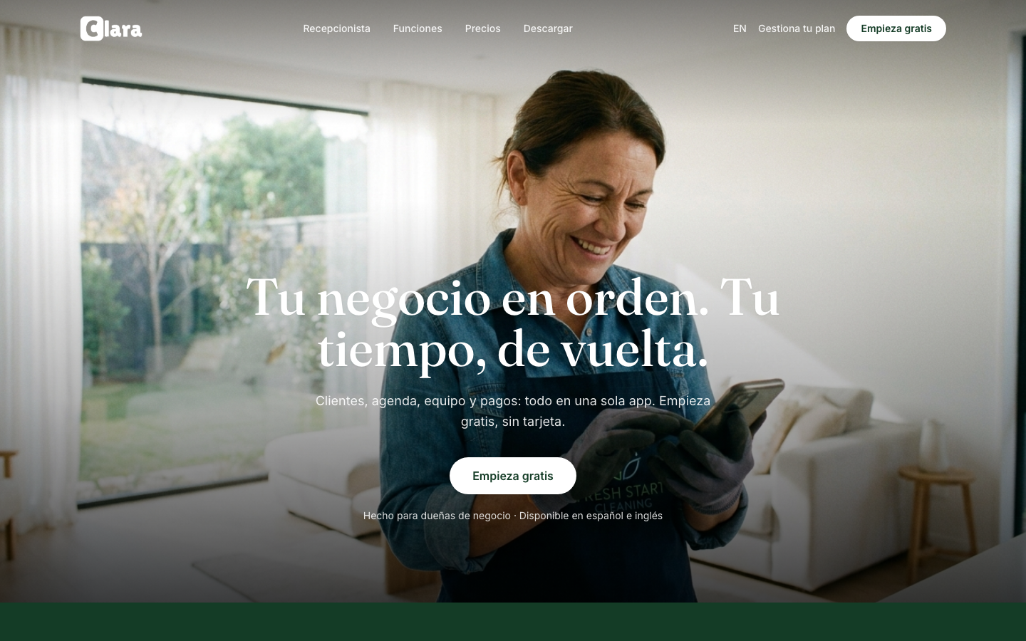 Clara, producto en producción
